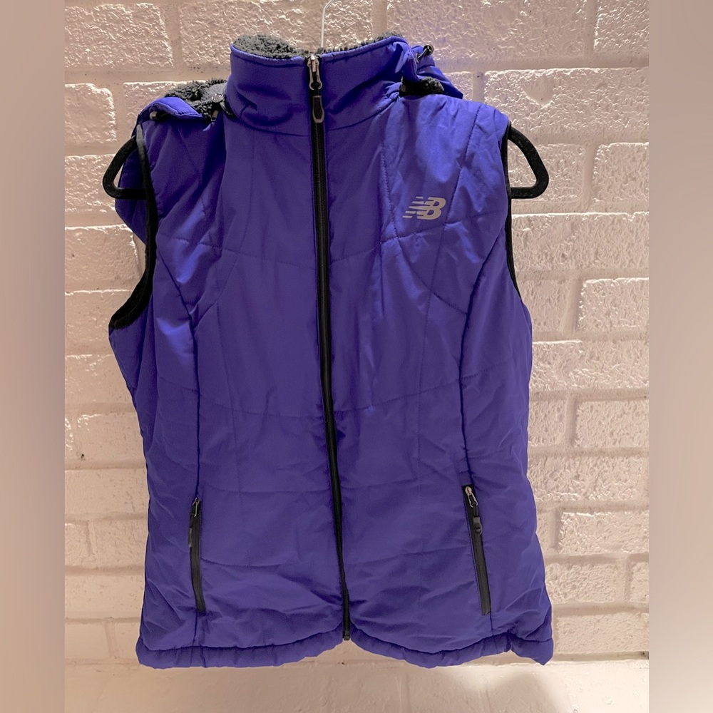 New balance purple puffer vest